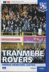 Tranmere Rovers v Hereford United Match Programme 2008-01-05