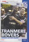 Tranmere Rovers v Leyton Orient Match Programme 2008-02-09