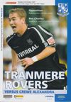 Tranmere Rovers v Crewe Alexandra Match Programme 2007-10-02