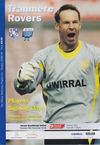 Tranmere Rovers v Scunthorpe United Match Programme 2008-11-25
