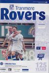 Tranmere Rovers v Aldershot Match Programme 2009-11-28