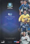 Everton v Tranmere Rovers Match Programme 2001-01-27