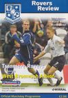 Tranmere Rovers v West Bromwich Albion Match Programme 2000-10-21
