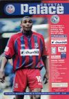 Crystal Palace v Tranmere Rovers Match Programme 2000-11-18