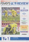 Tranmere Rovers v Cardiff City Match Programme 2002-04-20