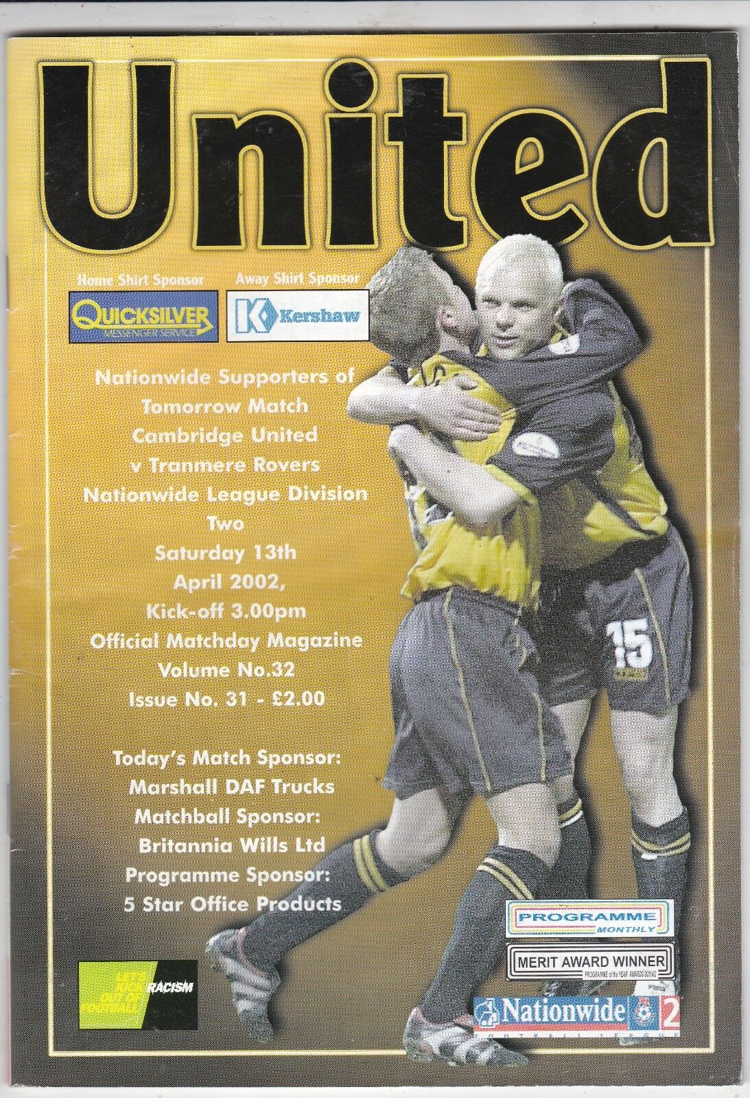 Match Programme