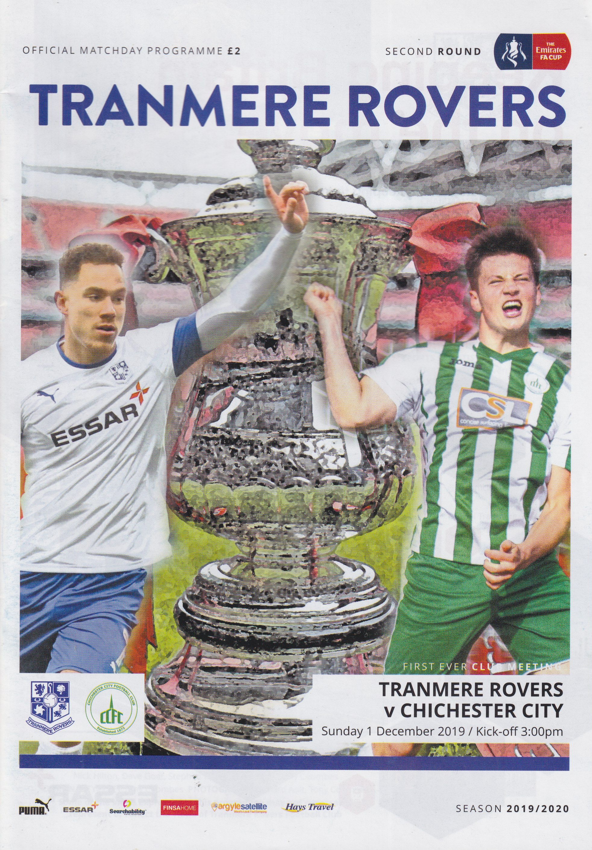 Match Programme For {home}} 5-1 Chichester City, FA Cup, 2019-12-01