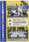 Tranmere Rovers v Colchester United Match Programme 2011-11-05