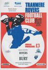 Tranmere Rovers v Bury Match Programme 2011-12-30