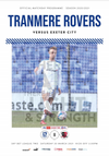 Tranmere Rovers v Exeter Match Programme 2021-03-20
