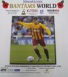 Bradford City v Tranmere Rovers Match Programme 2005-11-06