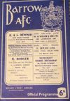 Barrow AFC v Tranmere Rovers Match Programme 1967-01-07