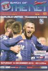 Carlisle United v Tranmere Rovers Match Programme 2013-12-14