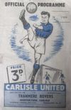 Carlisle United v Tranmere Rovers Match Programme 1950-05-06