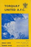 Torquay United v Tranmere Rovers Match Programme 1967-08-19