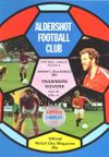 Aldershot v Tranmere Rovers Match Programme 1981-03-22