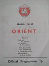 Leyton Orient v Tranmere Rovers Match Programme 1968-05-11