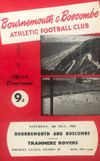 AFC Bournemouth v Tranmere Rovers Match Programme 1968-05-04