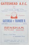 Gateshead v Tranmere Rovers Match Programme 1954-09-27